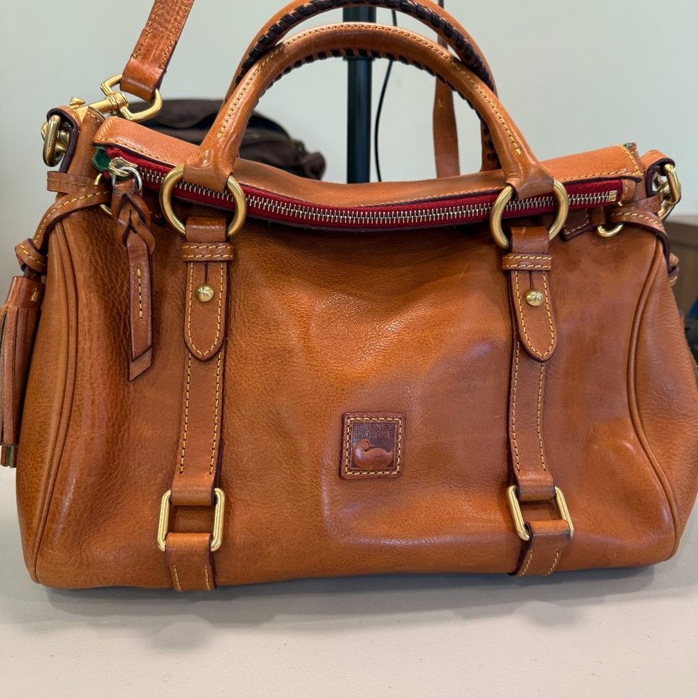 Dooney & Bourke Florentine Satchel Natural